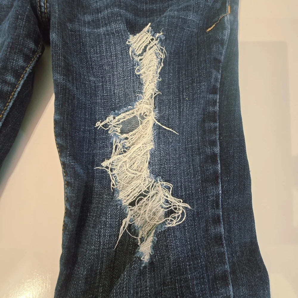 Abercrombie Kids Blue Distressed Jeans Size 14
